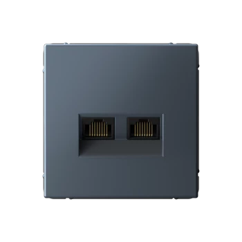 Розетка компьютерная 2-ая кат.5е, RJ-45 (интернет), Грифель, серия Art Gallery, Systeme Electric