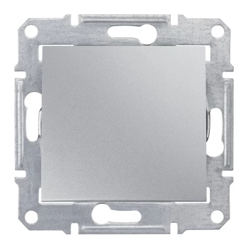 Выключатель 2-полюсный 1-клавишный, Алюминий, серия Sedna, Schneider Electric